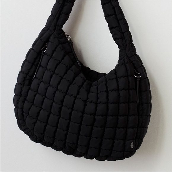 Free People FP Movement Quilted Carryall Black - Picture 2 of 9